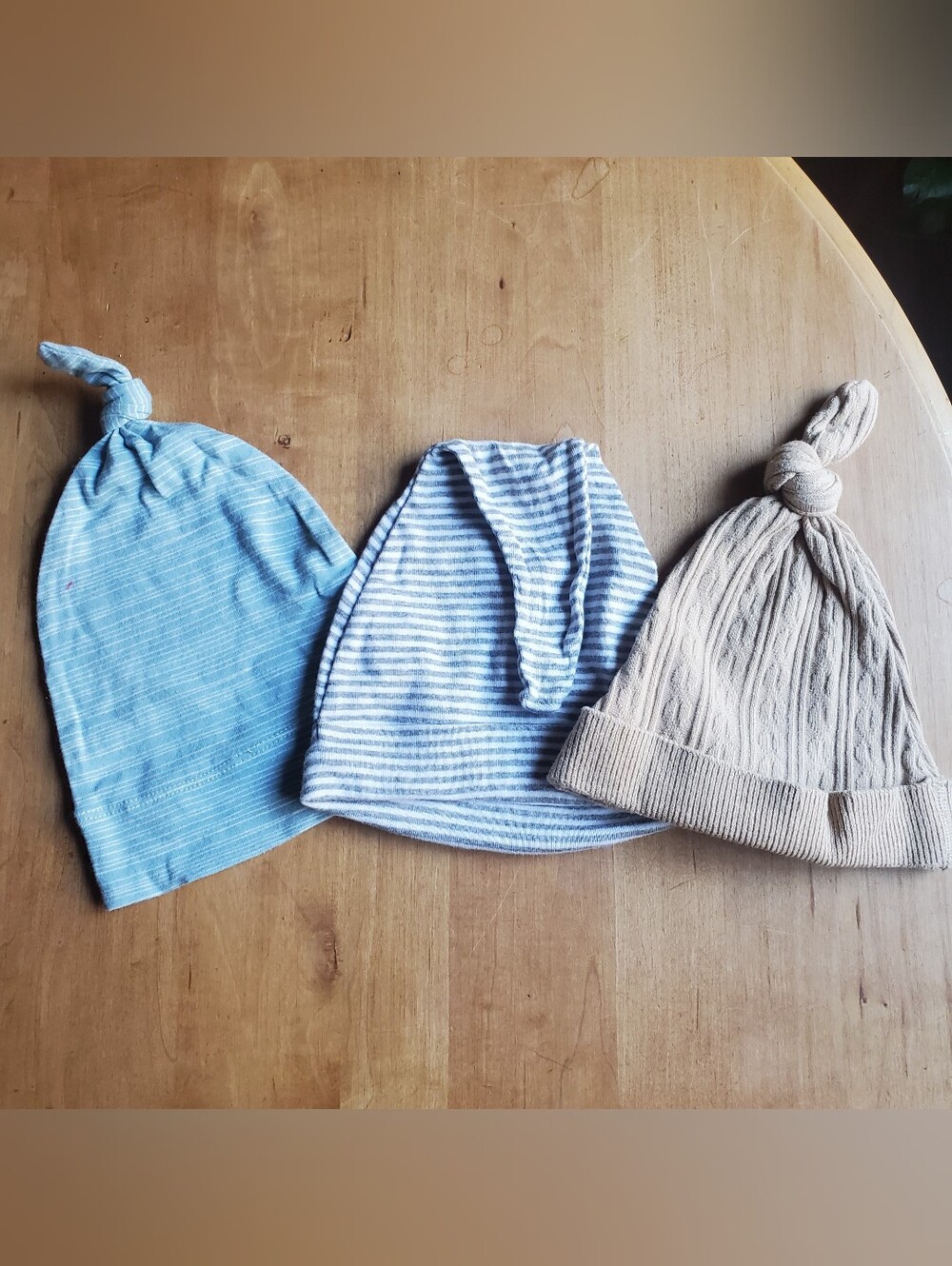 3 Organic Cotton Baby Hats, Various Sizes, Kate Quinn, Milk Barn, Burt's Bees